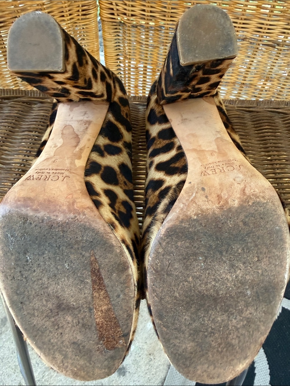J. Crew Leopard-Print Etta Heel Pumps in Brown and Black - Picture 3 of 4
